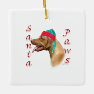 Ornamento De Cerâmica Ridgeback de Papais noeis da Rodésia