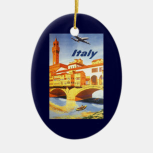 Ornamento De Cerâmica Rio da ponte de Florença Firenze Italia das