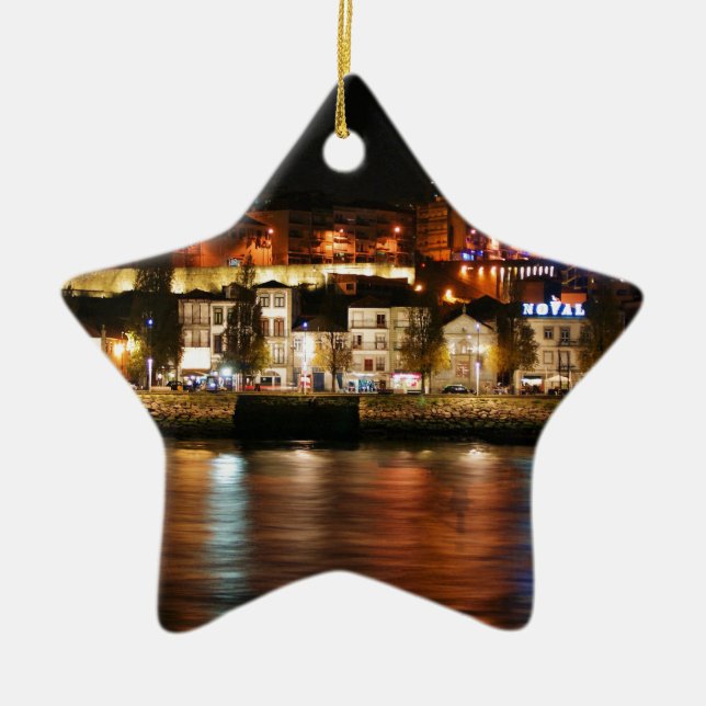 Ornamento De Cerâmica Rio de Douro em Porto, Portugal (Frente)