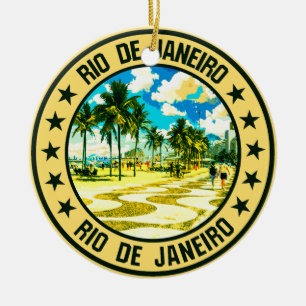 Ornamento De Cerâmica Rio de Janeiro