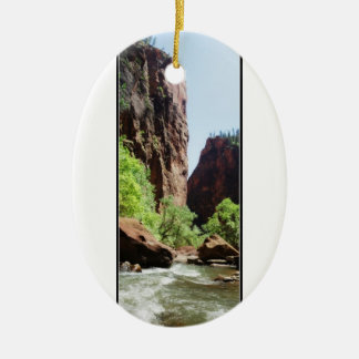 Ornamento De Cerâmica Rio Virgin No Zion Nat'l Park