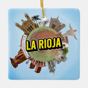 Ornamento De Cerâmica Rioja Argentina pequeno planeta minúsculo ponto de