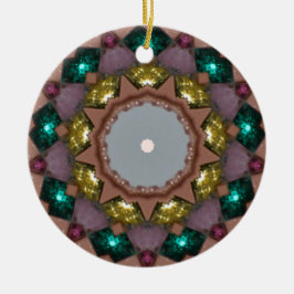 Ornamento De Cerâmica Riquezas de Natal Fractal