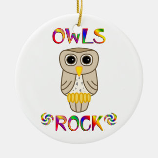 Ornamento De Cerâmica Rocha das corujas