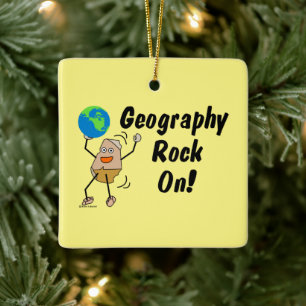 Ornamento De Cerâmica Rock Geografia em