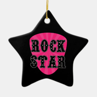 Ornamento De Cerâmica Rock Star Guitar Pick