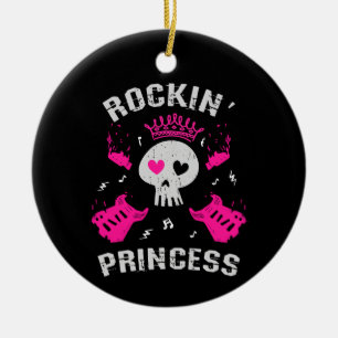 Ornamento De Cerâmica Rockin' Princess