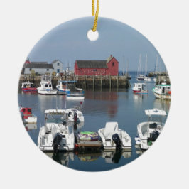Ornamento De Cerâmica Rockport Harbour
