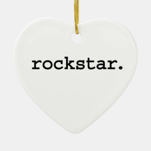 Ornamento De Cerâmica rockstar.