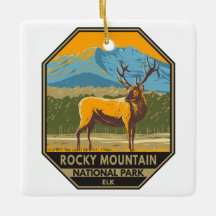 Rocky Mountain National Park Colorado Elk Vintage