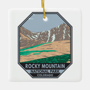Ornamento De Cerâmica Rocky Mountain National Park Colorado Grays Peak