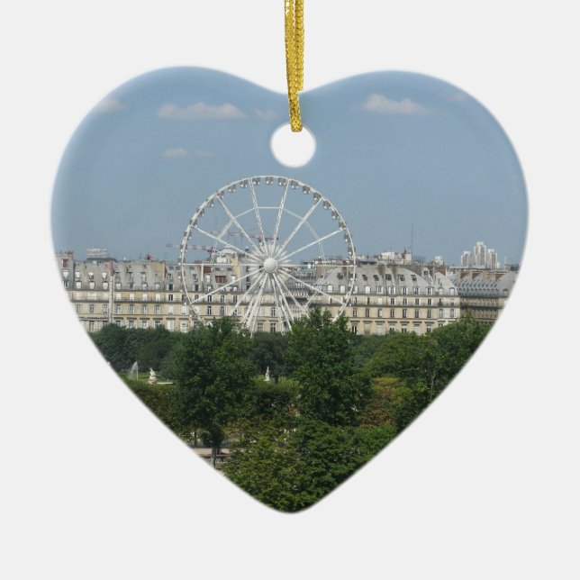 Ornamento De Cerâmica Roda de Ferris (Frente)