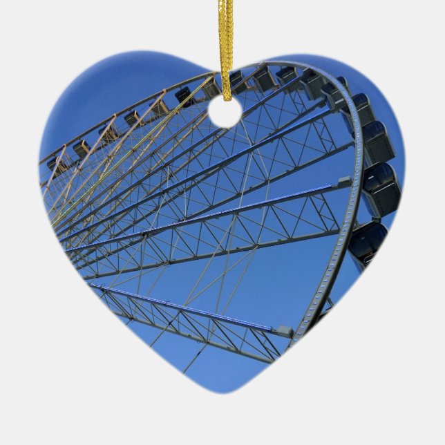 Ornamento De Cerâmica Roda de Pigeon Forge (Frente)