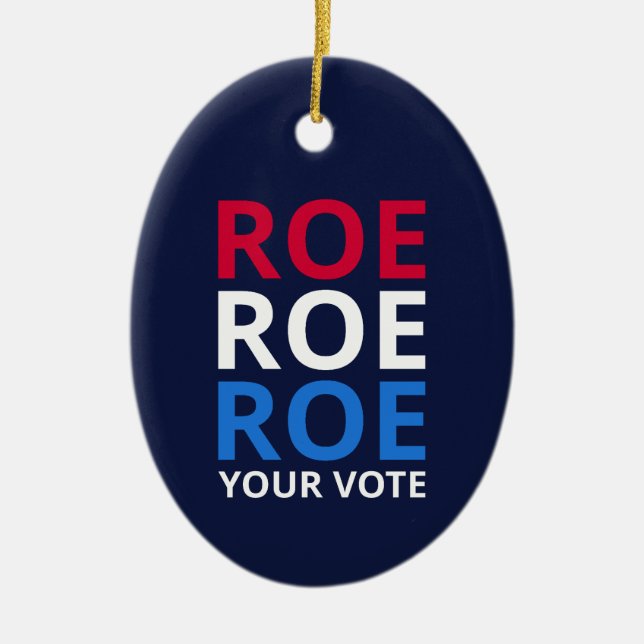 Ornamento De Cerâmica Roe Seu Voto I (Frente)