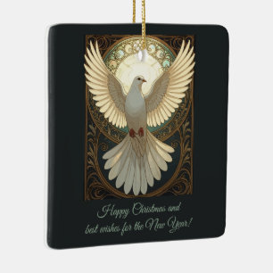 Ornamento De Cerâmica Rola Angelical Arte Novo Vintage Vetor