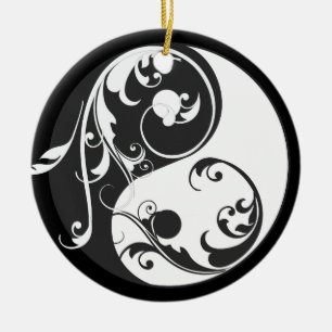 Ornamento De Cerâmica Rolando Yin & Yang Ornament