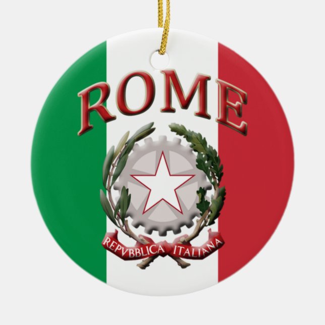 Ornamento De Cerâmica Roma Italia (Frente)