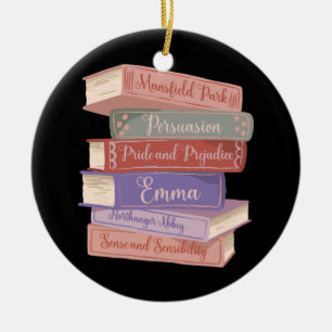 Ornamento De Cerâmica Romances de Jane Austen V