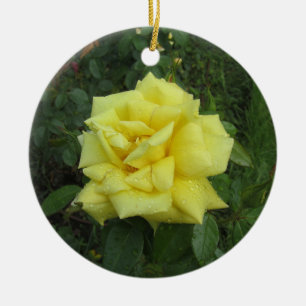 Ornamento De Cerâmica Rosa Cubista