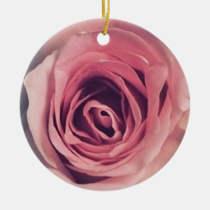 Ornamento De Cerâmica Rosa rosa