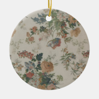 Ornamento De Cerâmica Rosa Suave Aquarela – Lembrança Elegante Bege