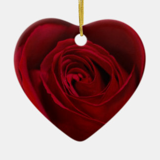 Ornamento De Cerâmica Rosa vermelha lindo