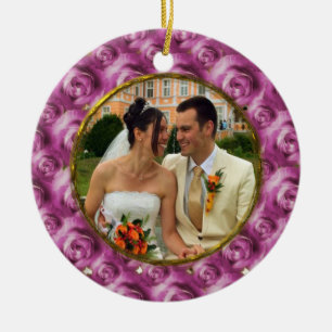 Ornamento De Cerâmica Rosas