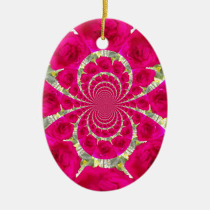 Ornamento De Cerâmica Rosas vermelhas lindas.jpg