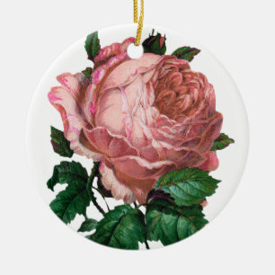 ORNAMENTO DE CERÂMICA ROSE DE PINCO BRUTO