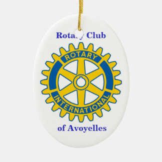 Ornamento De Cerâmica Rotary Club, de Avoyelles