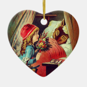 Ornamento De Cerâmica Rotkäppchen - Chapeuzinho Vermelho - Grimm