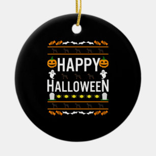 Ornamento De Cerâmica Rottweiler Halloween - Saqueia de Cachorro Pregui