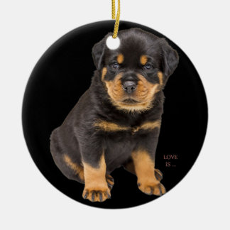 Ornamento De Cerâmica Rottweiler Rottie Mãe Pai Cão Tee Adoro Pet Puppy