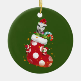 Ornamento De Cerâmica Rouco com o Natal do Chapéu