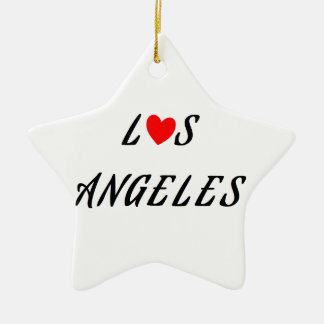 Ornamento De Cerâmica Rouge coeur de Los Angeles