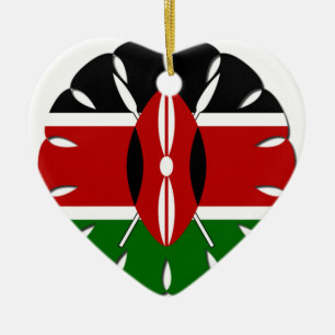 Ornamento De Cerâmica Round Kenyan Motif: Um Símbolo Nacional