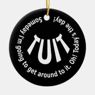 Ornamento De Cerâmica Round TUIT