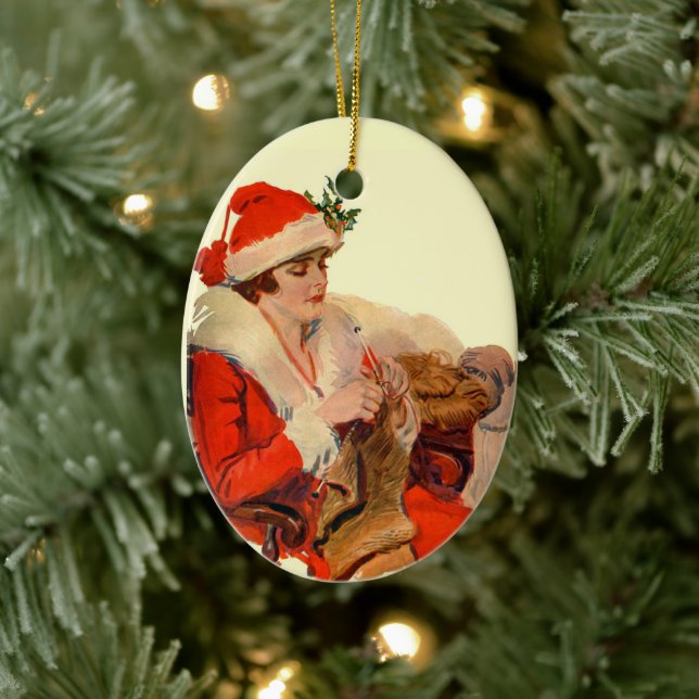 Ornamento De Cerâmica Roupa de Natal (Árvore)