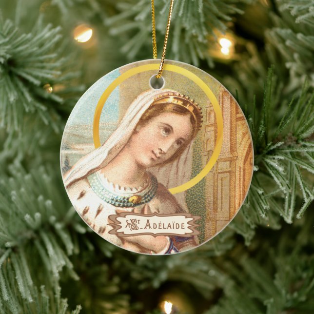 Ornamento De Cerâmica Rua. Adelaide, Impressão Romana Santa (LT 03) (Árvore)