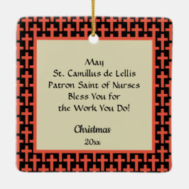 Ornamento De Cerâmica Rua. Camillus Forjando um Inválido (M 021)