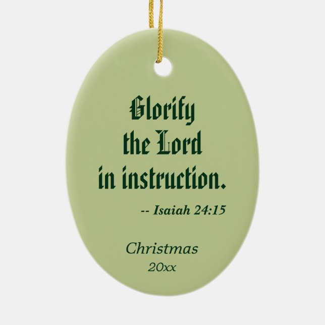 Ornamento De Cerâmica Rua. César de Bus (SLE 001) (Verso)