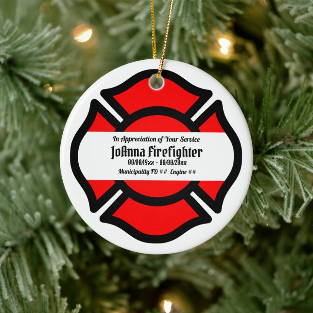 Ornamento De Cerâmica Rua. Circular da Cruz Floriana (Estilo 2) (Árvore)