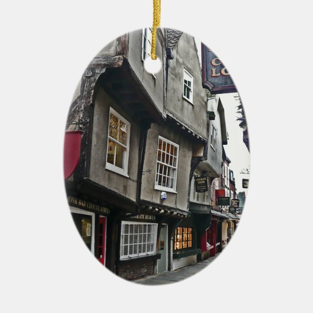 Ornamento De Cerâmica Rua da balbúrdia de York (Frente)