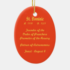 Ornamento De Cerâmica Rua: Dominic de Guzman (PM 02)