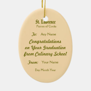 Ornamento De Cerâmica Rua. Lawrence de Roma (PM 04)