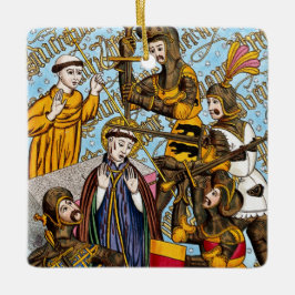 Ornamento De Cerâmica Rua: Mártamo de Thomas Becket (M 031)