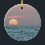 Ornamento De Cerâmica Rua Petersburg Beach Florida Sunset<br><div class="desc">Foto por Adriana Holmes</div>