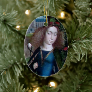 Ornamento De Cerâmica Ruas. Agatha da Sicília (pormenores; M 070)