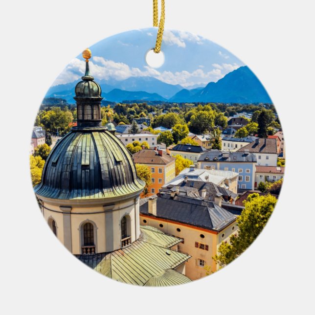 Ornamento De Cerâmica Ruas. Erhard Church, Salzburgo, Áustria (Frente)