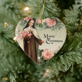 Ornamento De Cerâmica Ruas. Rosas de Natal Religiosos Católicos